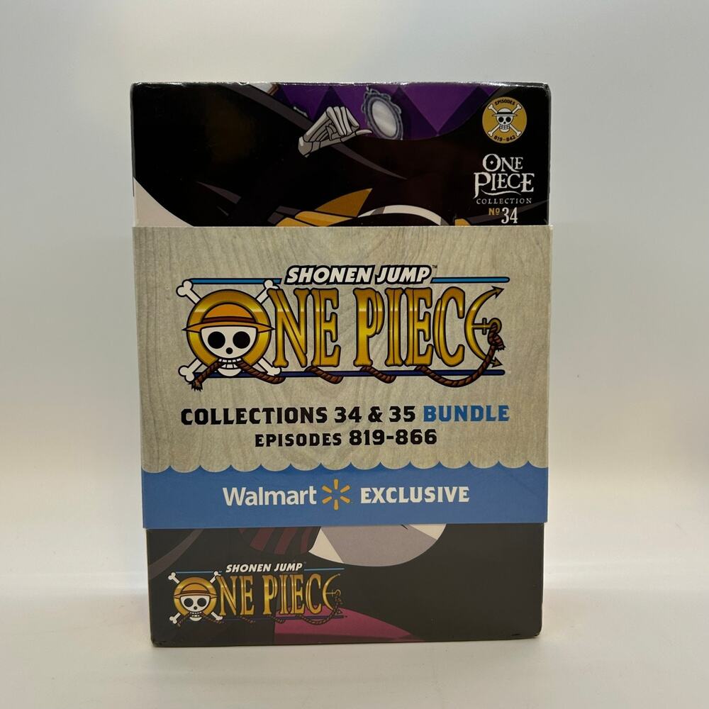 One Piece Shonen Jump No. 34 & 35 Blu-Ray DVD Walmart Ex Episodes 819-866 Sealed